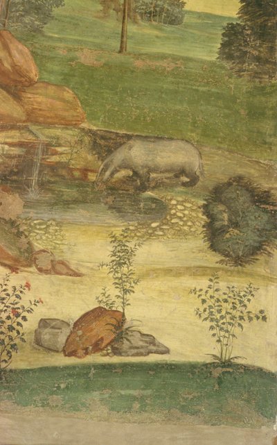 The Life of St. Benedict (detail) by L. and Sodoma, G. Signorelli
